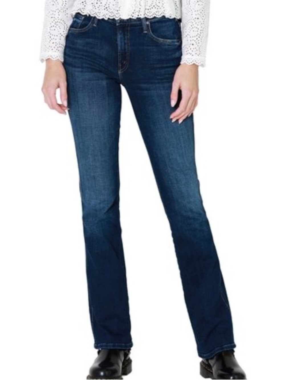 MOTHER The Double Insider Sneak Boot-Cut Jeans in Lust For Life. Size 25